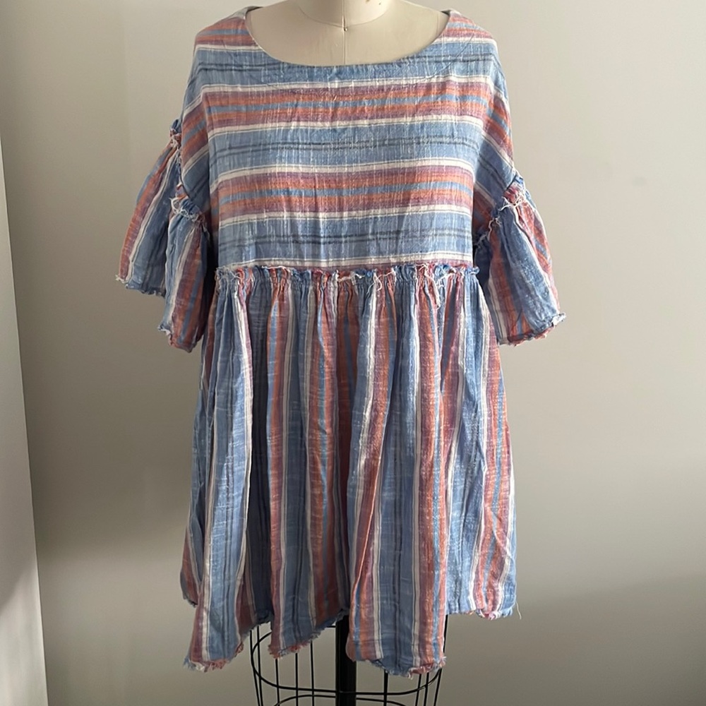 Multi Stripe Free People Mini Dress/Tunic
